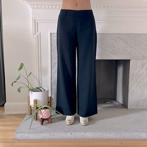 Image Haddad, 100% wool dress pants in black, size 38 EUR = 6 US